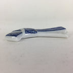 Japanese Porcelain Chopstick Rest Holder Vtg Blue Sometsuke Ribbon knot CR232