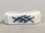 Japanese Porcelain Chopstick Rest Holder Vtg Blue White Sometsuke CR187