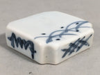 Japanese Porcelain Chopstick Rest Holder Vtg Blue White Sometsuke CR187