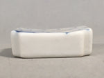 Japanese Porcelain Chopstick Rest Holder Vtg Blue White Sometsuke CR188