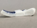 Japanese Porcelain Chopstick Rest Holder Vtg Blue White Sometsuke Tie CR191