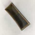 Japanese Porcelain Chopstick Rest Holder Vtg Brown Glaze Rectangle Hashioki CR22