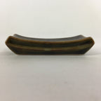 Japanese Porcelain Chopstick Rest Holder Vtg Brown Glaze Rectangle Hashioki CR22