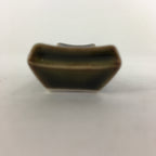 Japanese Porcelain Chopstick Rest Holder Vtg Brown Glaze Rectangle Hashioki CR22