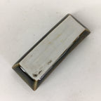 Japanese Porcelain Chopstick Rest Holder Vtg Brown Glaze Rectangle Hashioki CR22