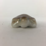 Japanese Porcelain Chopstick Rest Holder Vtg Brown turtle Shape Hashioki CR219