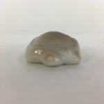 Japanese Porcelain Chopstick Rest Holder Vtg Brown turtle Shape Hashioki CR219