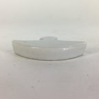 Japanese Porcelain Chopstick Rest Holder Vtg Folding Fan Shape Hashioki CR263