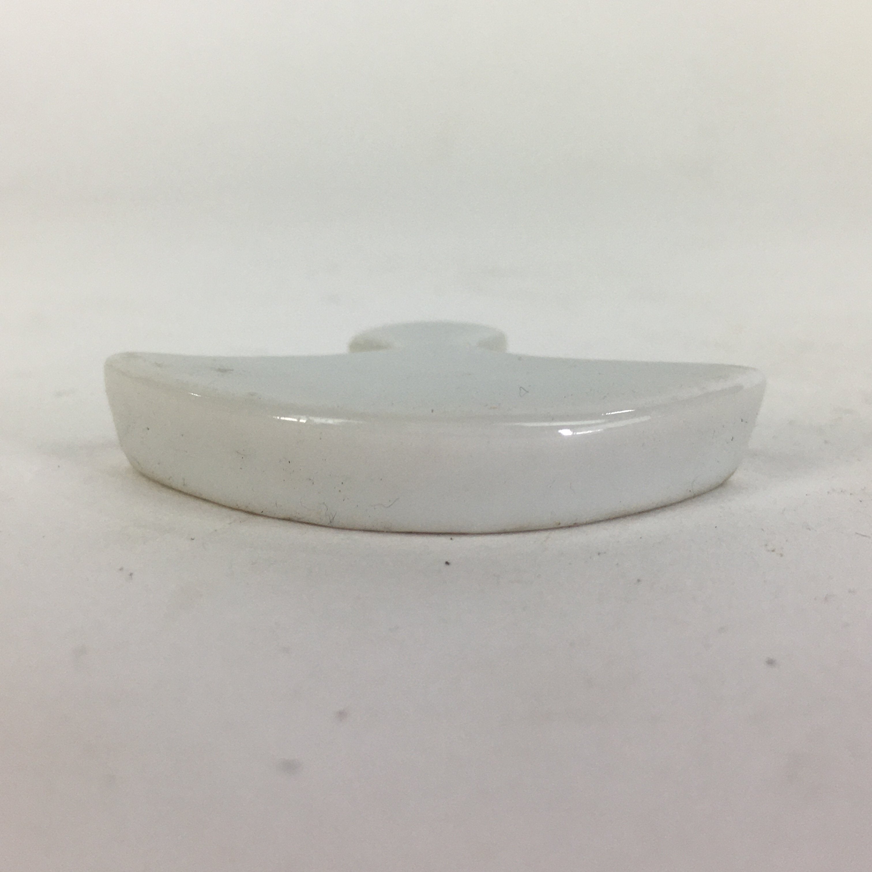 Japanese Porcelain Chopstick Rest Holder Vtg Folding Fan Shape Hashioki CR263