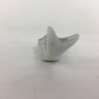 Japanese Porcelain Chopstick Rest Holder Vtg Gray Fish Shape Hashioki CR217