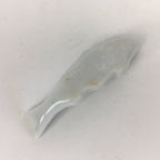 Japanese Porcelain Chopstick Rest Holder Vtg Gray Fish Shape Hashioki CR217
