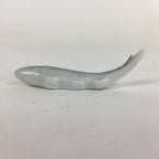 Japanese Porcelain Chopstick Rest Holder Vtg Gray Fish Shape Hashioki CR218