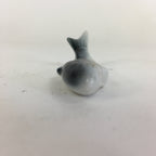 Japanese Porcelain Chopstick Rest Holder Vtg Gray Fish Shape Hashioki CR218