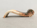 Japanese Porcelain Chopstick Rest Holder Vtg Green Brown Scroll CR194