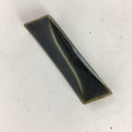 Japanese Porcelain Chopstick Rest Holder Vtg Green Parallelogram Hashioki CR251