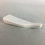 Japanese Porcelain Chopstick Rest Holder Vtg Hagoita White Paddle Handmade CR186