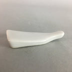 Japanese Porcelain Chopstick Rest Holder Vtg Hagoita White Paddle Handmade CR186