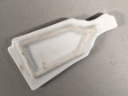 Japanese Porcelain Chopstick Rest Holder Vtg Hagoita White Paddle Handmade CR193