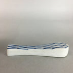 Japanese Porcelain Chopstick Rest Holder Vtg Hashioki Sometsuke Rice Scoop CR151