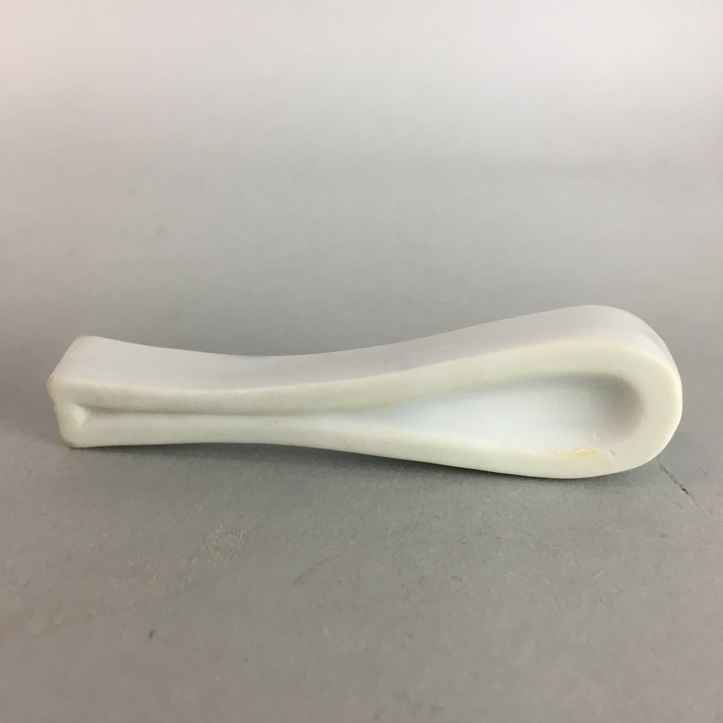 Japanese Porcelain Chopstick Rest Holder Vtg Hashioki Sometsuke Rice Scoop CR151
