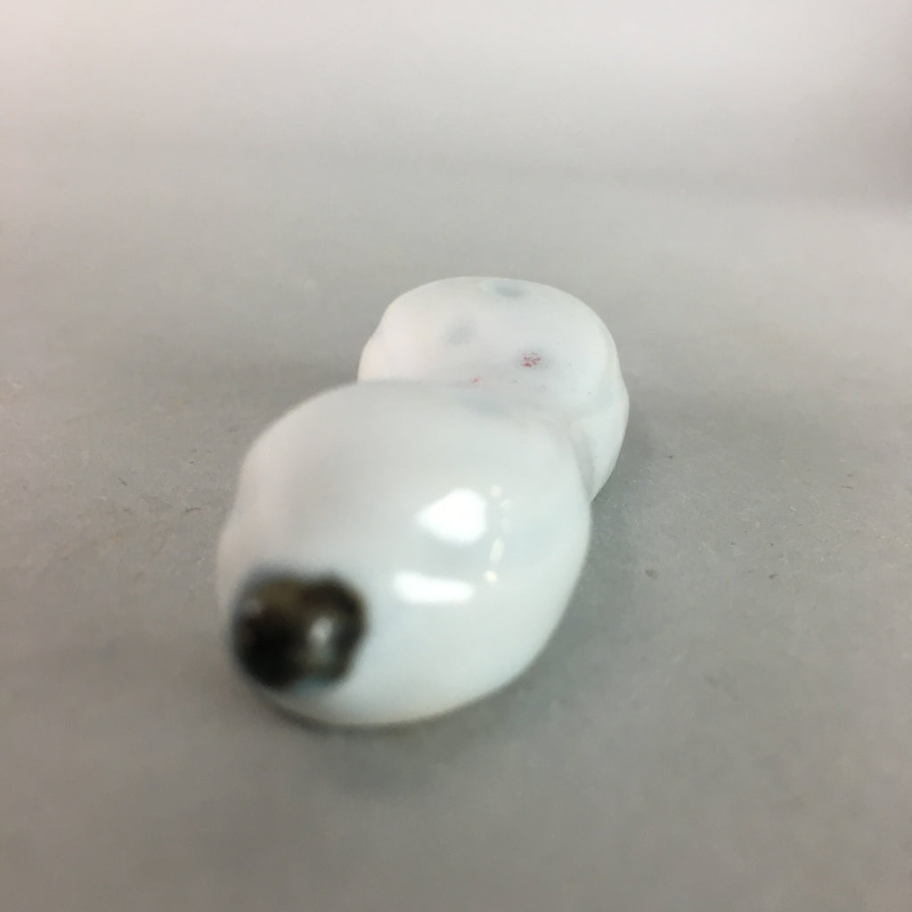 Japanese Porcelain Chopstick Rest Holder Vtg Hashioki White Gourd CR152