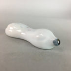 Japanese Porcelain Chopstick Rest Holder Vtg Hashioki White Gourd CR152
