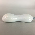 Japanese Porcelain Chopstick Rest Holder Vtg Hashioki White Gourd CR152