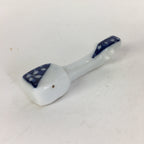 Japanese Porcelain Chopstick Rest Holder Vtg Japanese Guitar Shape Hashioki CR26