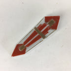 Japanese Porcelain Chopstick Rest Holder Vtg Japanese Noshi Lucky Charm CR231