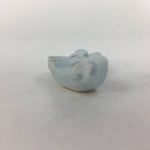 Japanese Porcelain Chopstick Rest Holder Vtg Light Blue Crane Hashioki CR234