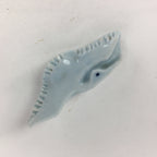 Japanese Porcelain Chopstick Rest Holder Vtg Light Blue Crane Hashioki CR235