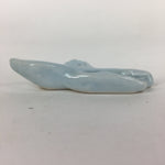 Japanese Porcelain Chopstick Rest Holder Vtg Light Blue Crane Hashioki CR236