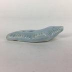 Japanese Porcelain Chopstick Rest Holder Vtg Light Blue Crane Hashioki CR237