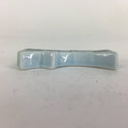 Japanese Porcelain Chopstick Rest Holder Vtg Light Blue Ribbon Hashioki CR226