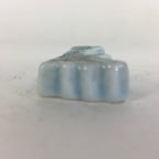 Japanese Porcelain Chopstick Rest Holder Vtg Light Blue Ribbon Hashioki CR226