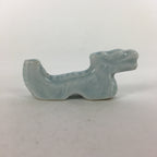 Japanese Porcelain Chopstick Rest Holder Vtg Light blue Dragon Hashioki CR253