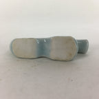 Japanese Porcelain Chopstick Rest Holder Vtg Light blue Dragon Hashioki CR253