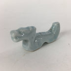 Japanese Porcelain Chopstick Rest Holder Vtg Light blue Dragon Hashioki CR253