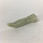 Japanese Porcelain Chopstick Rest Holder Vtg Lotus Root Shape Hashioki CR261
