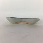 Japanese Porcelain Chopstick Rest Holder Vtg New leaves Green Hashioki CR238
