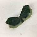 Japanese Porcelain Chopstick Rest Holder Vtg New leaves Green Hashioki CR238