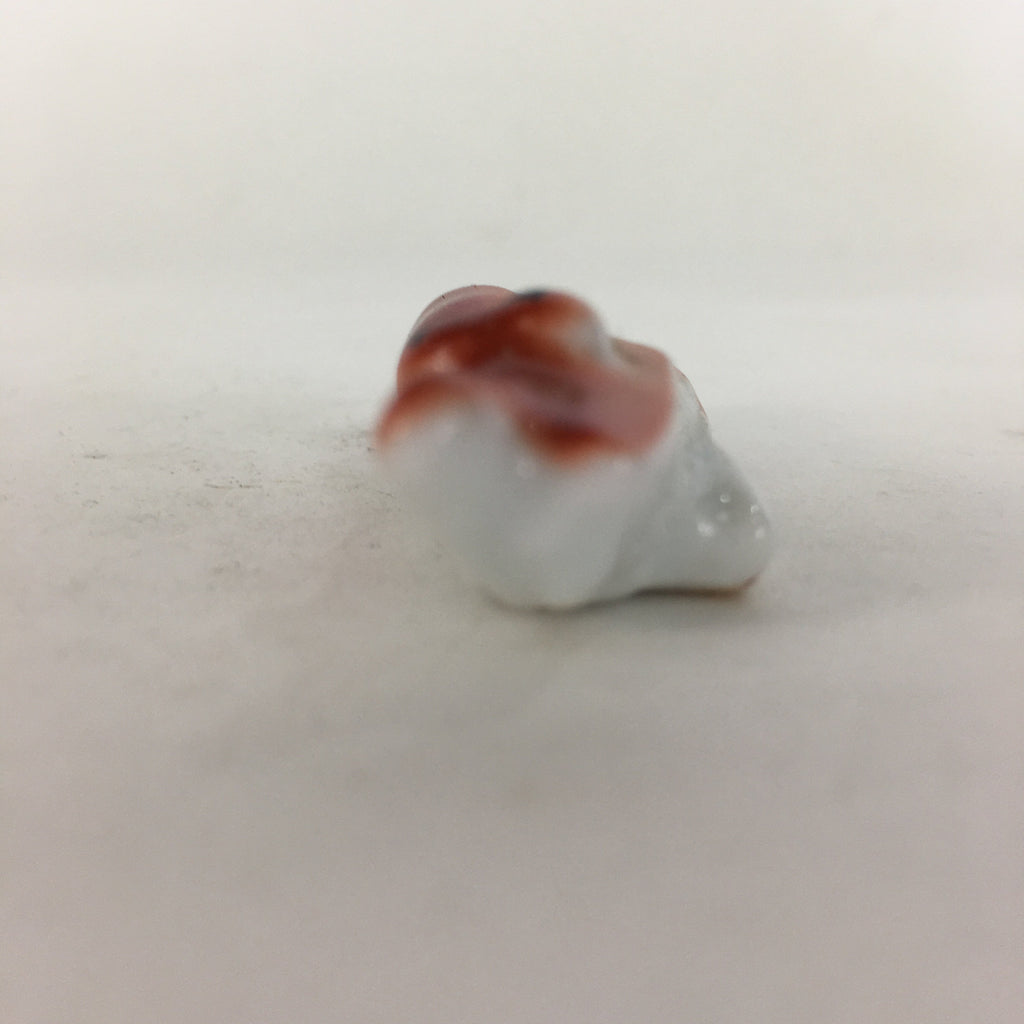 Japanese Porcelain Chopstick Rest Holder Vtg Red Shrimp Shape Hashioki CR254