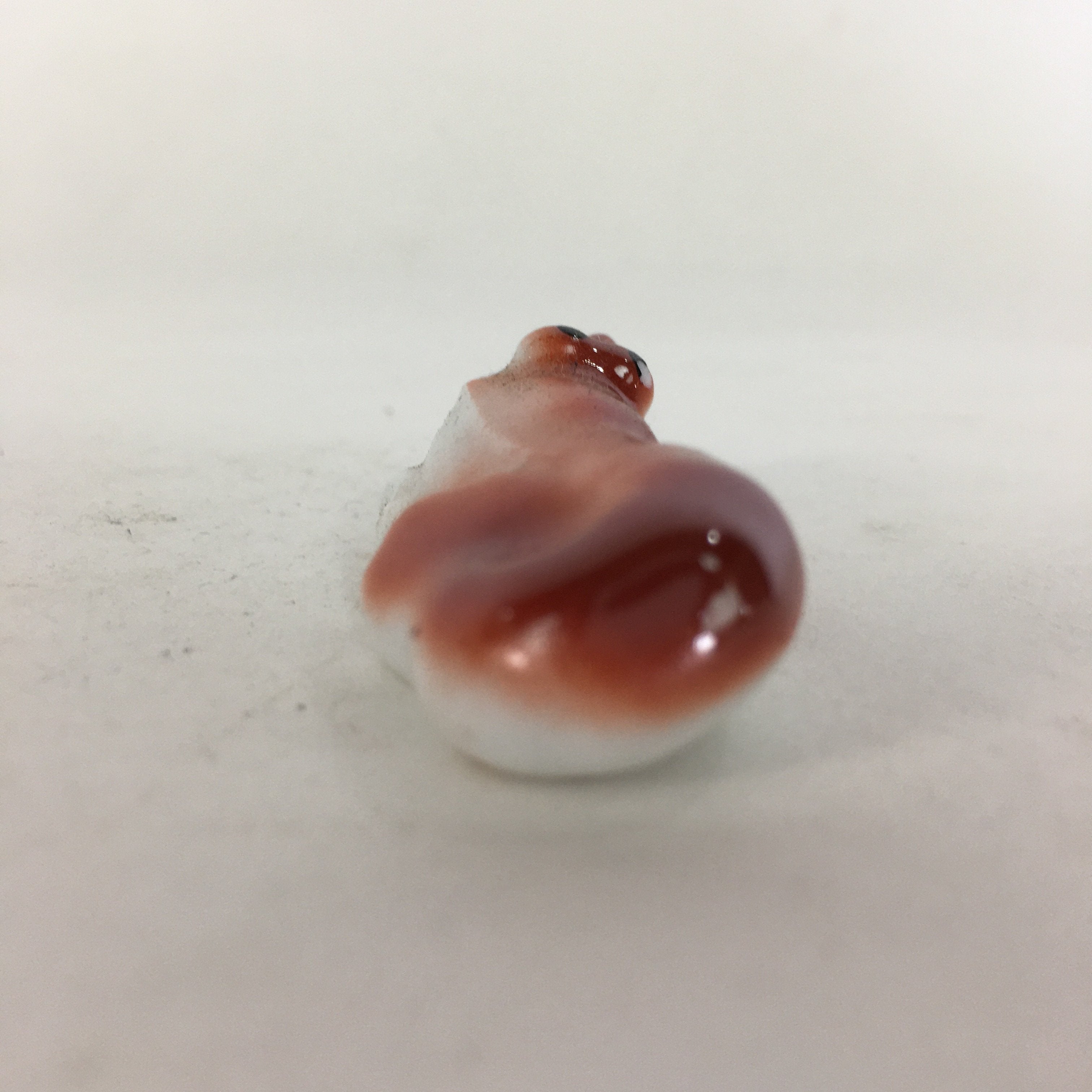 Japanese Porcelain Chopstick Rest Holder Vtg Red Shrimp Shape Hashioki CR254