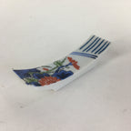 Japanese Porcelain Chopstick Rest Holder Vtg Sometsuke Red Chrysanthemum CR210