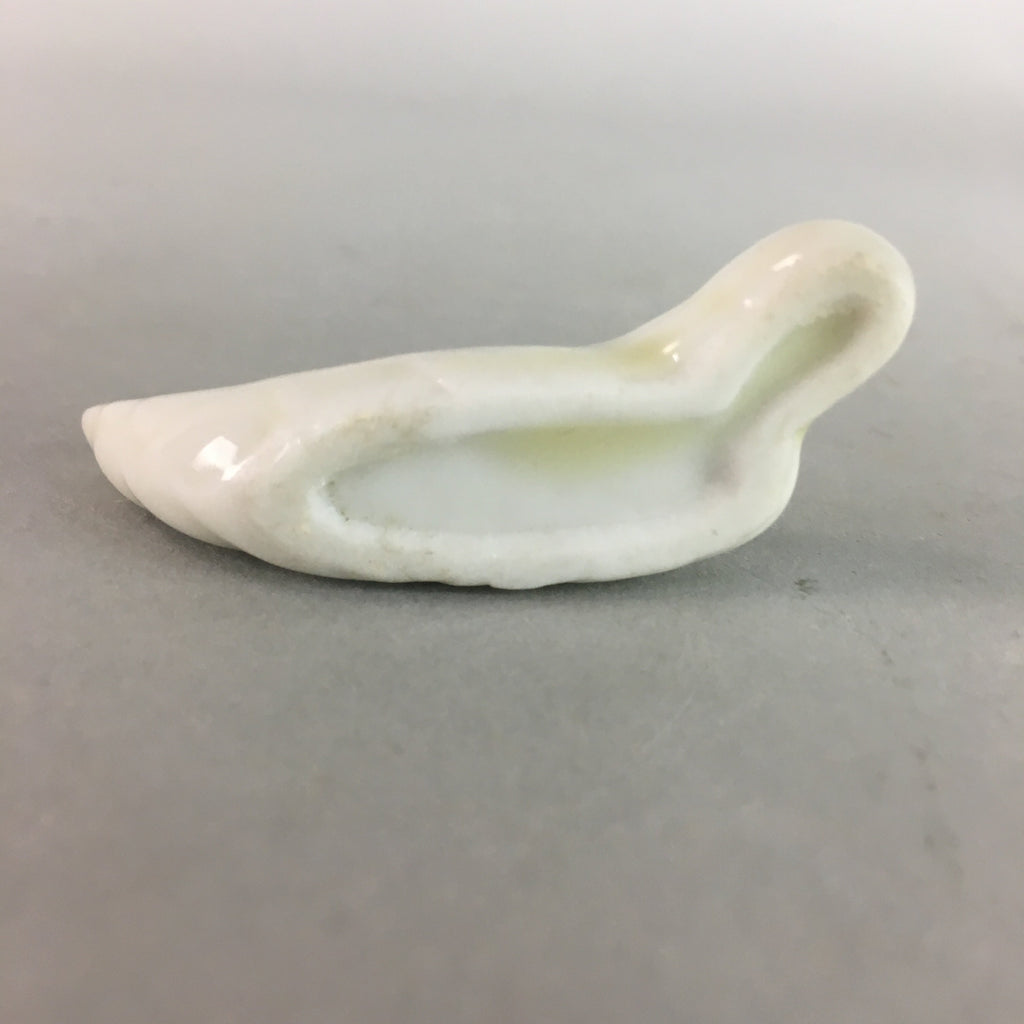 Japanese Porcelain Chopstick Rest Holder Vtg Sprout Design Handmade CR174