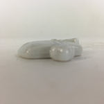 Japanese Porcelain Chopstick Rest Holder Vtg White Gavel Shape Hashioki CR258