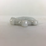 Japanese Porcelain Chopstick Rest Holder Vtg White Gavel Shape Hashioki CR258