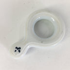 Japanese Porcelain Chopstick Rest Holder Vtg White Ring Shape Hashioki CR264