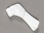 Japanese Porcelain Chopstick Rest Holder Vtg White Tie String Ribbon CR192