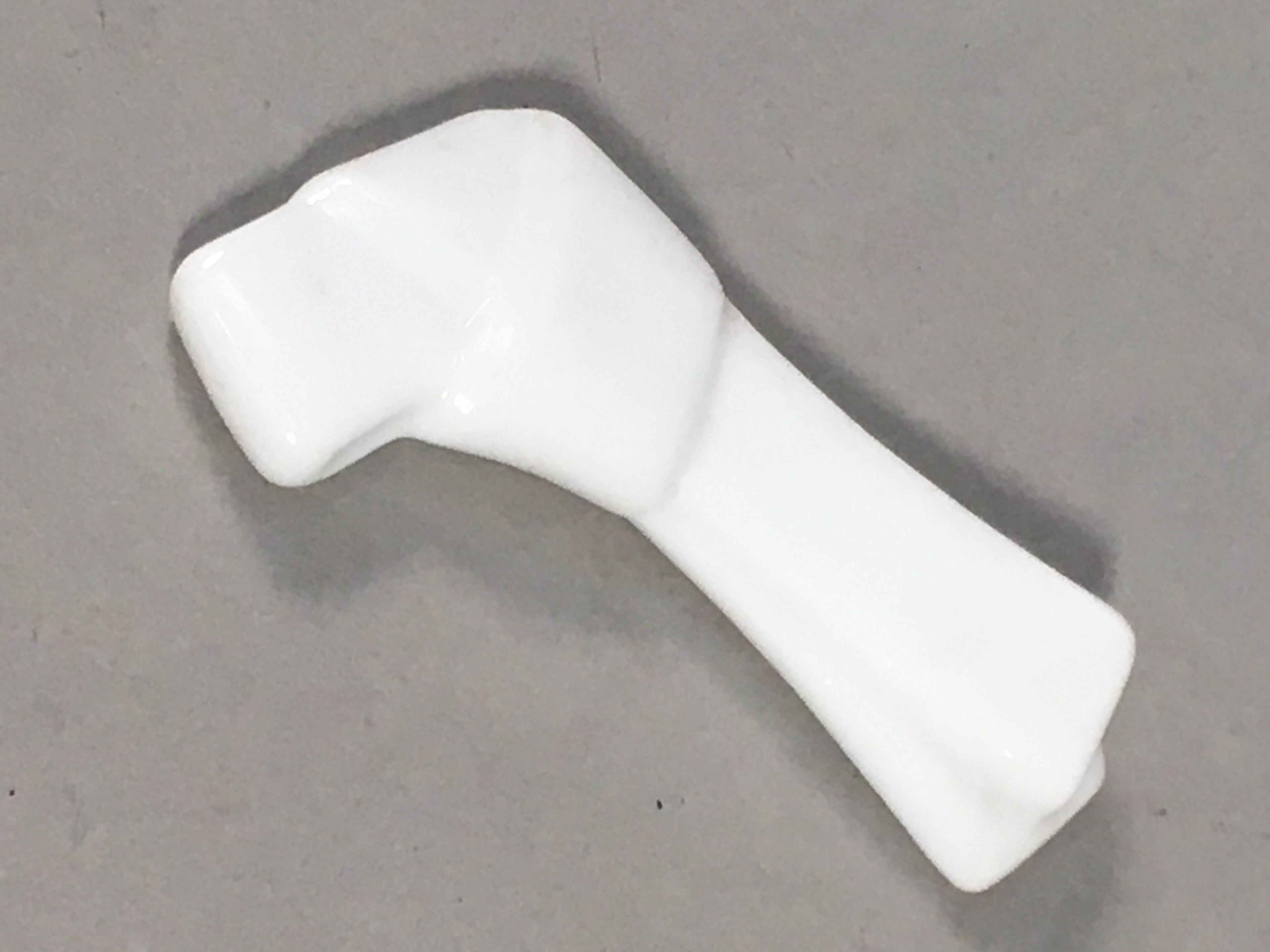 Japanese Porcelain Chopstick Rest Holder Vtg White Tie String Ribbon CR192
